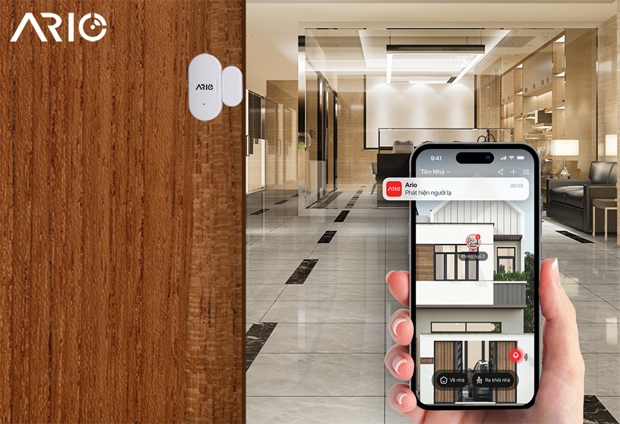 Cảm biến cửa BLE Ario 6