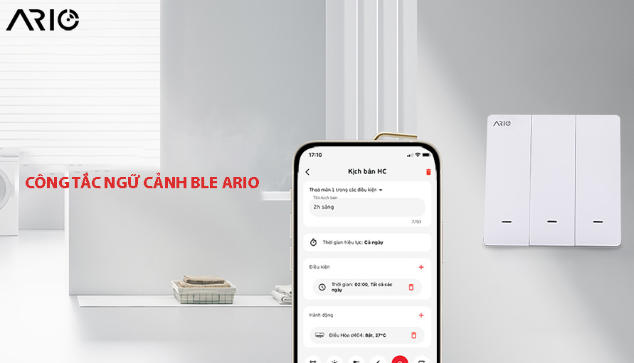 công tắc ngữ cảnh ble ario 14