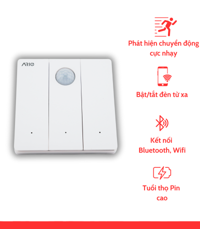 ario Công tắc cảm biến cầu thang vuông 0
