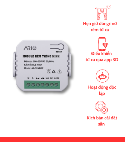 ario Module điều khiển rèm thông minh BLE 0