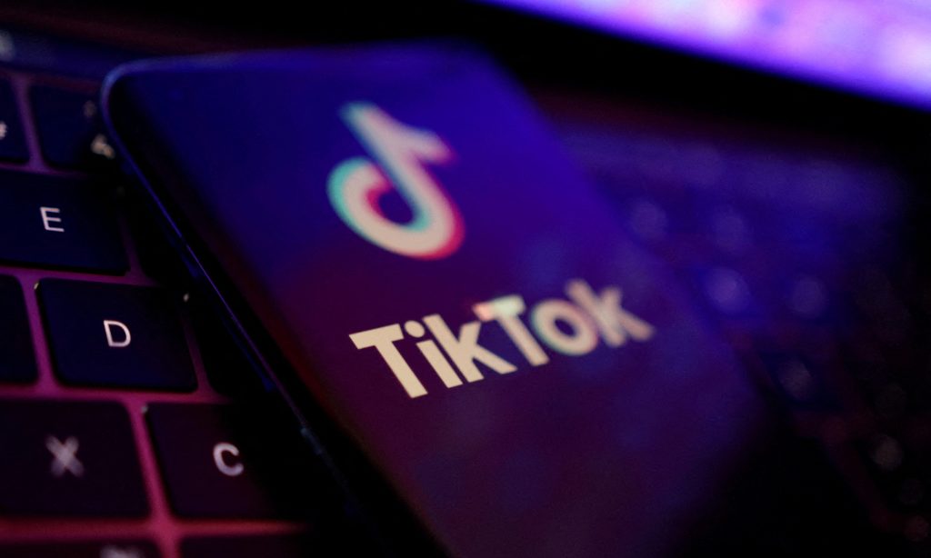 FILE PHOTO: Illustration shows TikTok app logo