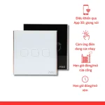 nhà thông minh smarthome Ario Công tắc cửa cuốn, cổng tự động cảm ứng thông minh BLE vuông 2