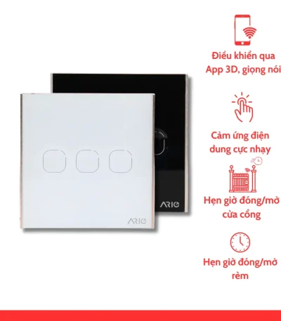nhà thông minh smarthome Ario Công tắc cửa cuốn, cổng tự động cảm ứng thông minh BLE vuông 2