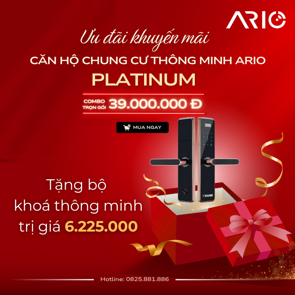 Căn hộ chung cư thông minh Ario Platinum 3