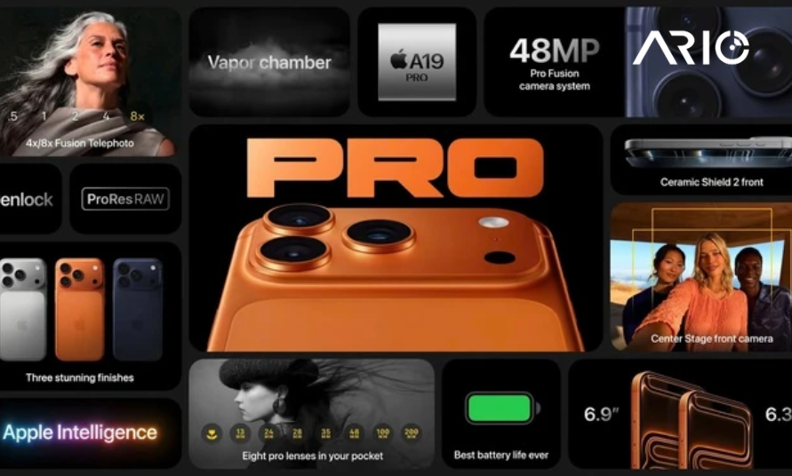 iPhone 17 Pro và Pro Max ra mắt: Thiết kế mới, chip A19 Pro, camera 48MP toàn dải 3