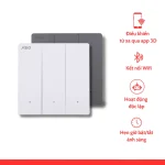 Nhà thông minh | Công tắc thông minh BLE 3 nút Ario vuông Wifi